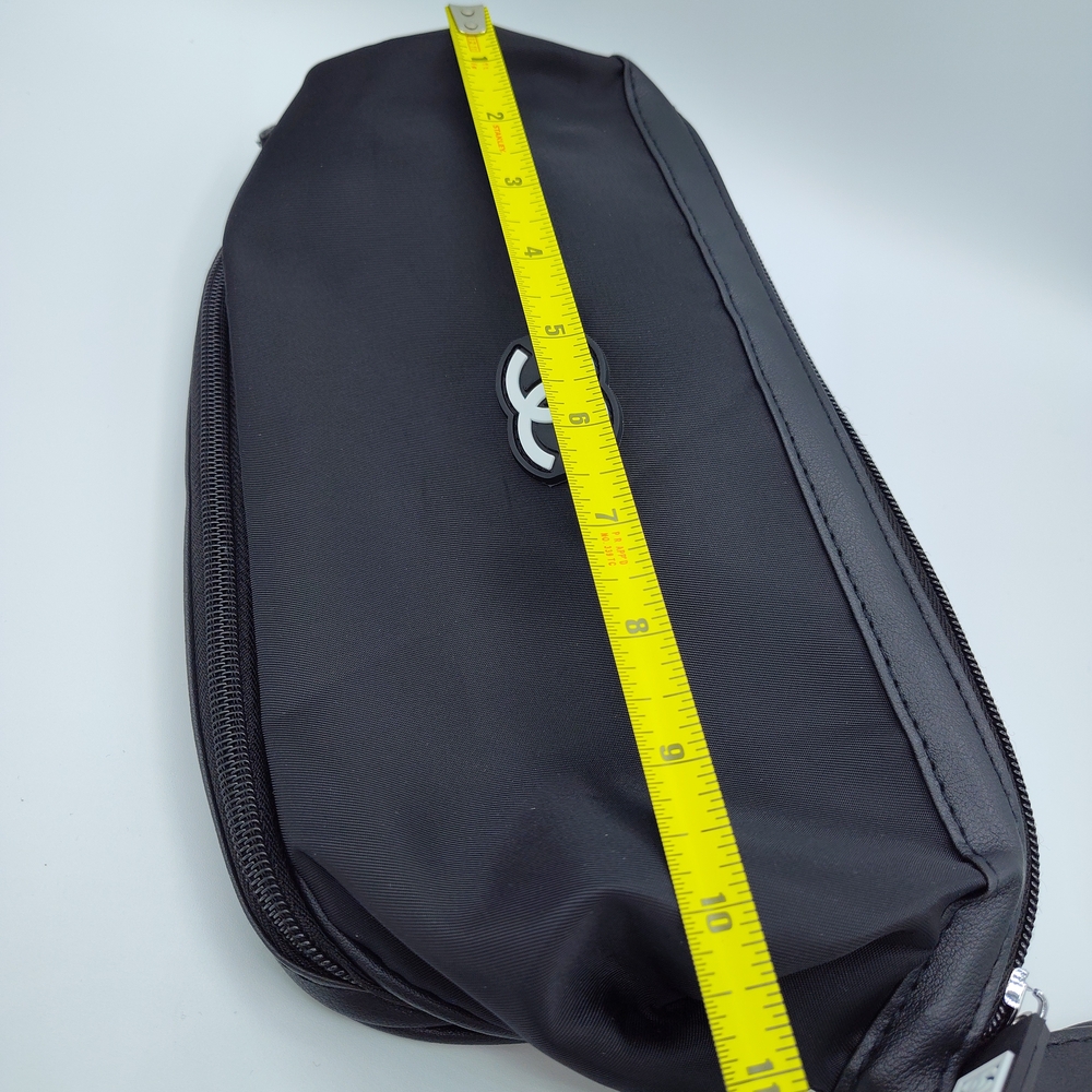 CHANEL Beaute Black Nylon Travel Case Zip Bottom Organizer Dust Bag VIP GWP Bag - Picture 8 of 12